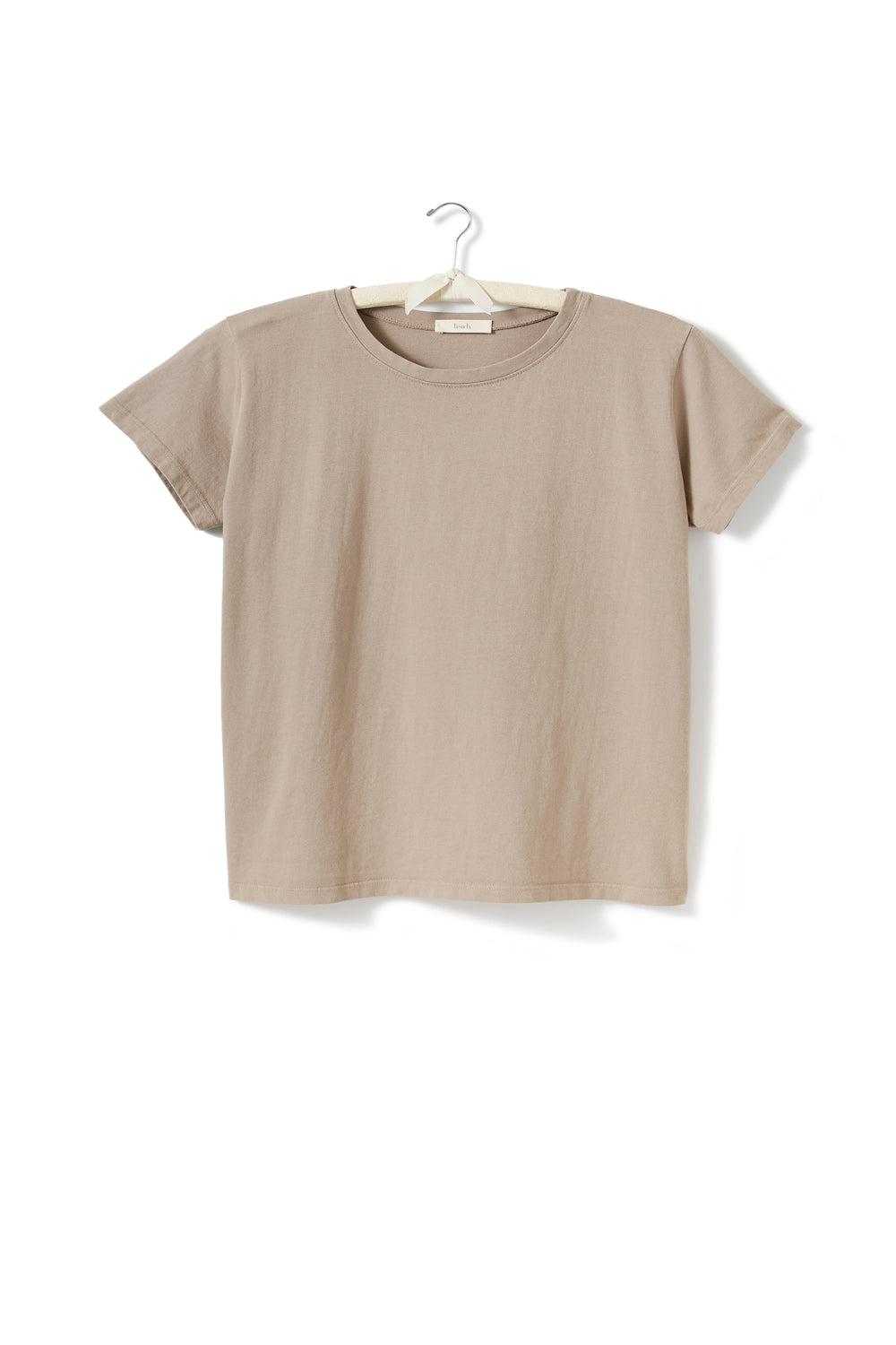 cropped short sleeve relaxed crew neck tee shirt