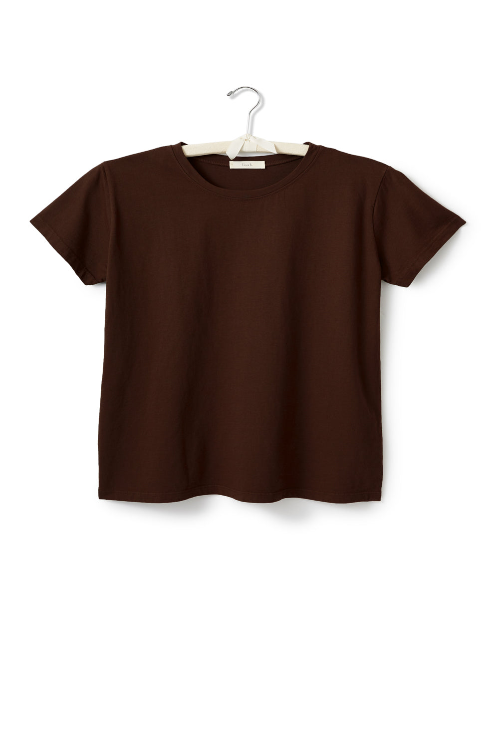 cropped short sleeve relaxed crew neck tee shirt