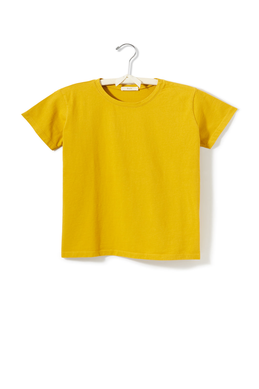 cropped short sleeve relaxed crew neck tee shirt