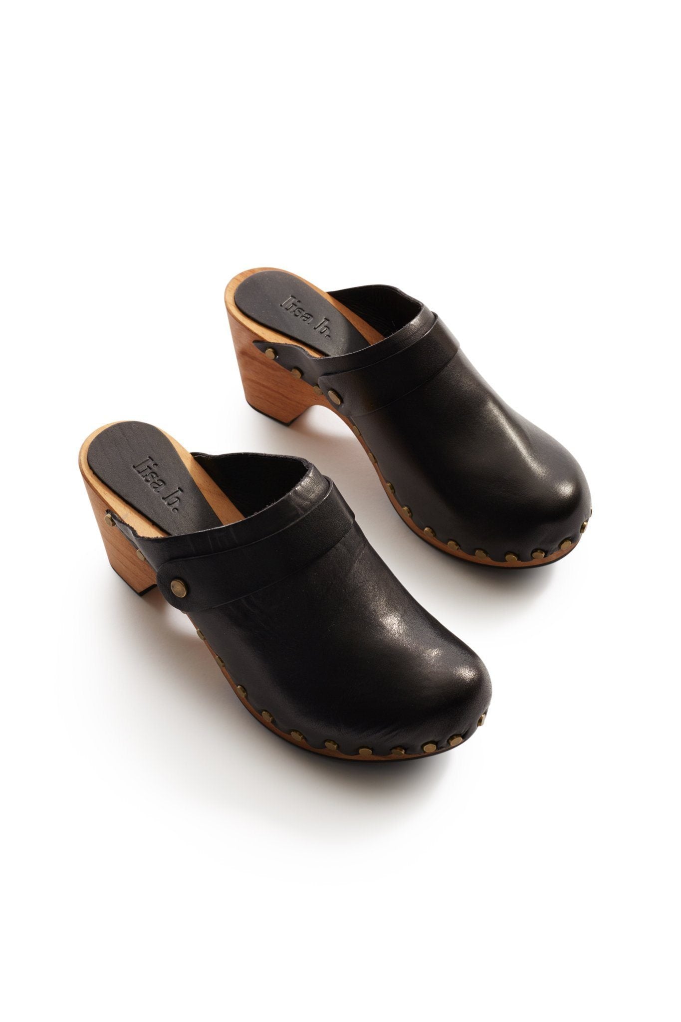 high heel classic clogs in black Clogs lisa b. black 36 (US 5.5-6) 