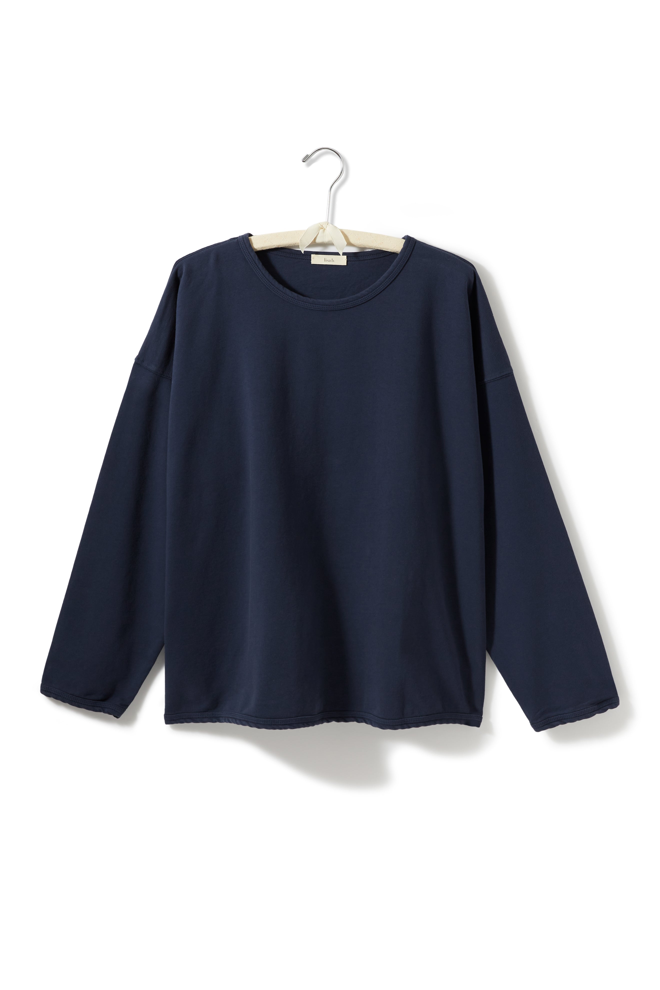 lounge shirt Cotton Knits lisa b. navy one size