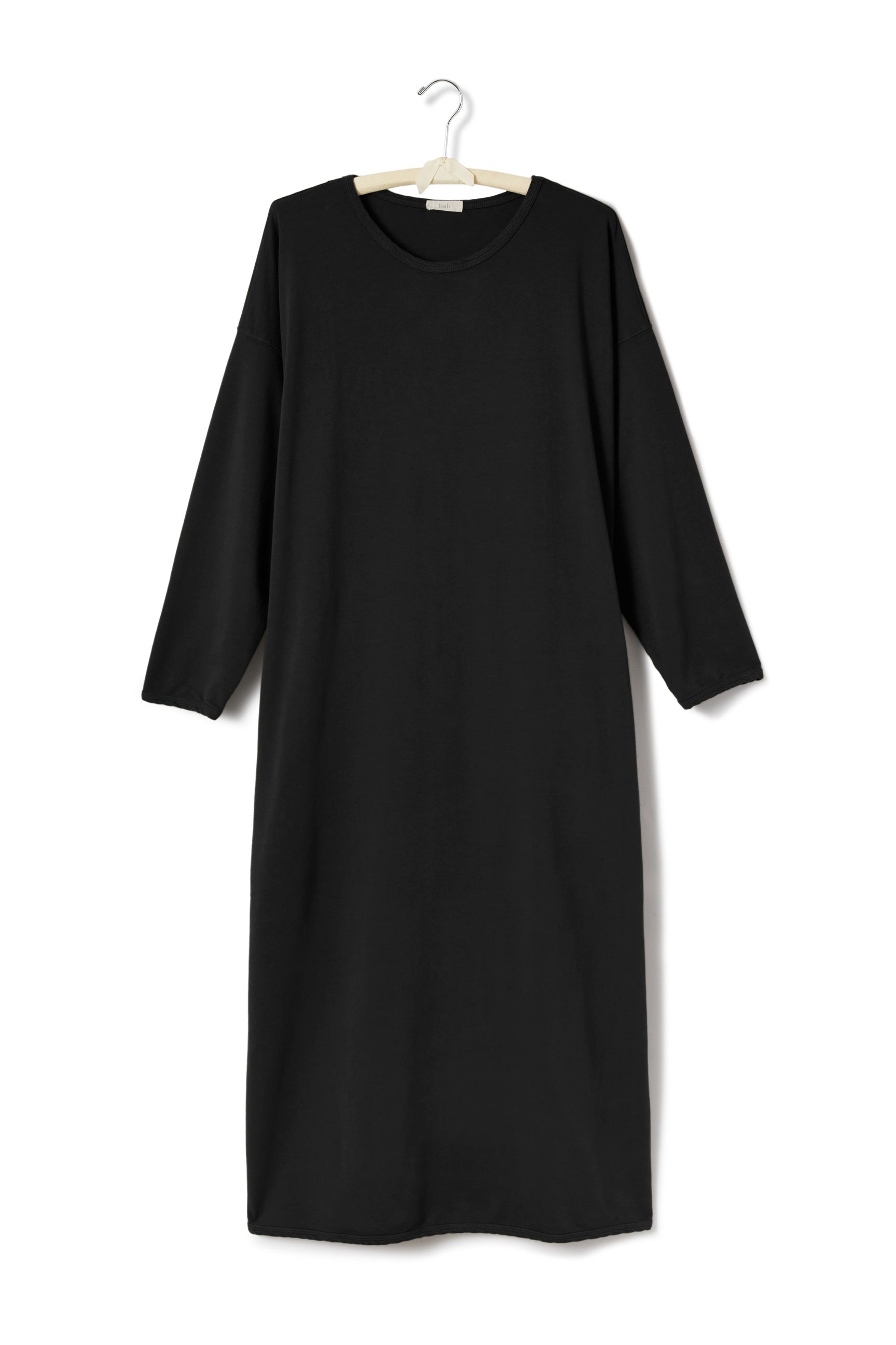 long lounge dress Cotton Knits lisa b. black small