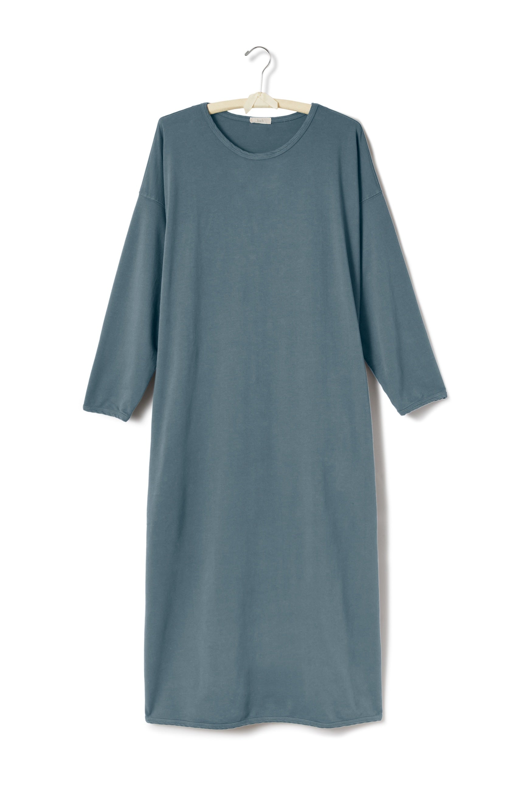 long lounge dress Cotton Knits lisa b. mineral small