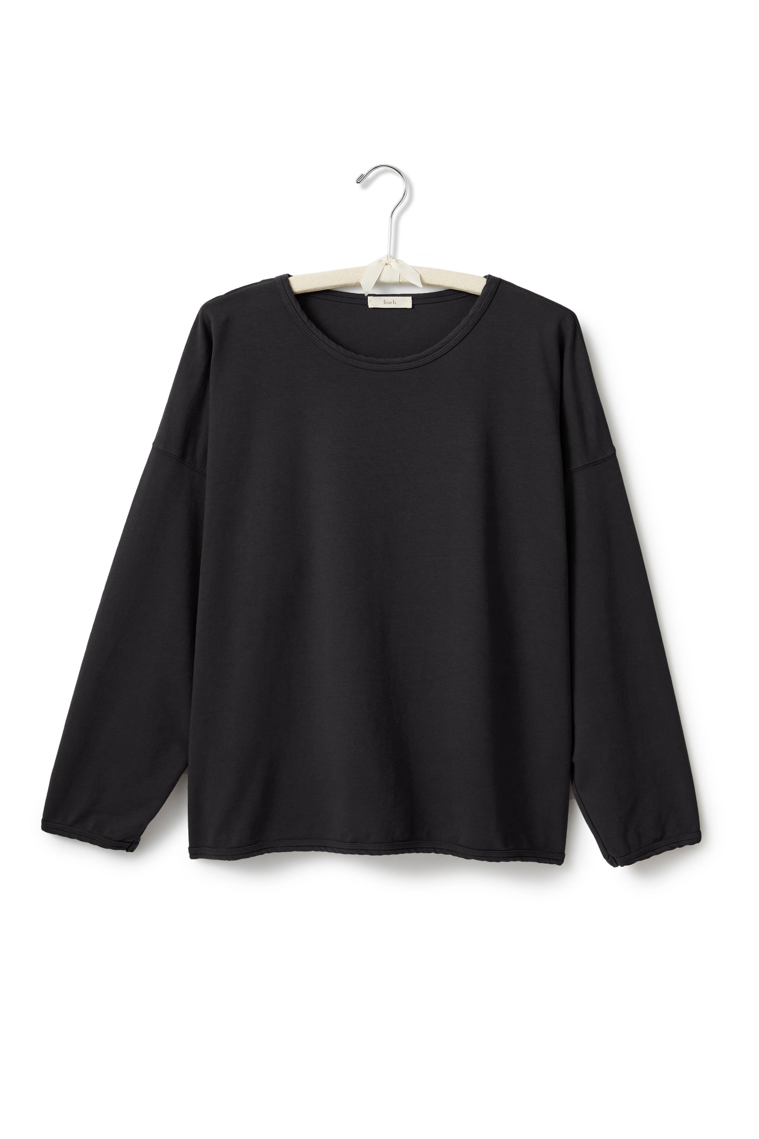 lounge shirt Cotton Knits lisa b. black one size