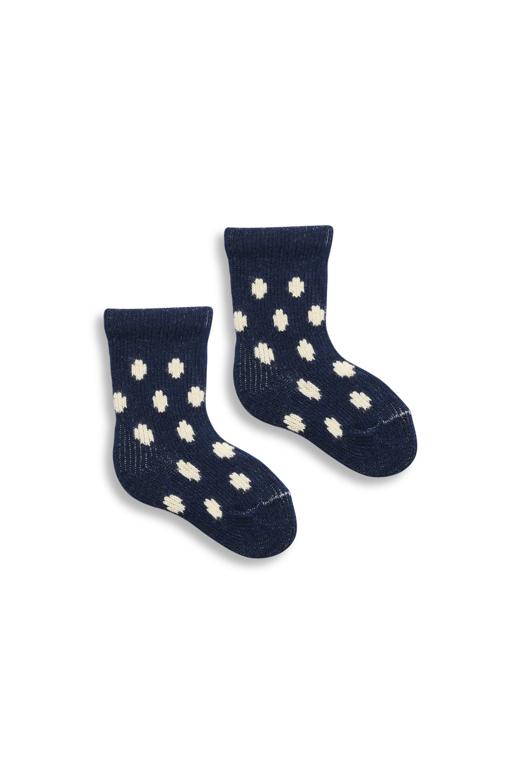 lisa b. wool cashmere baby socks | dot in navy