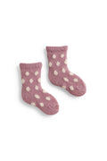 lisa b. wool cashmere baby socks | dot in rosewood