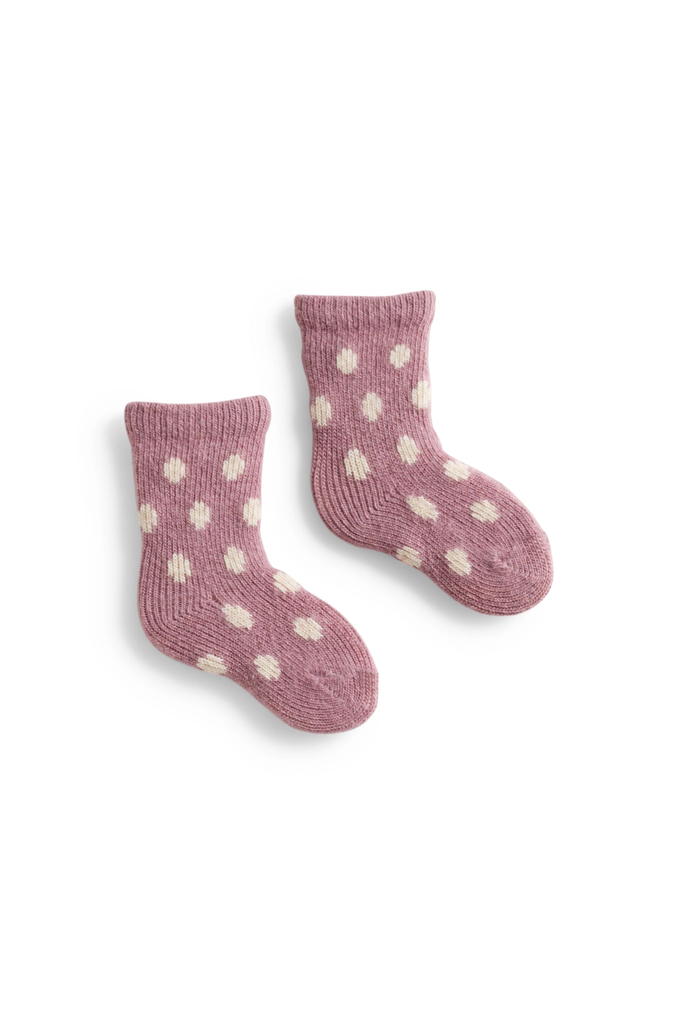 lisa b. wool cashmere baby socks | dot in rosewood