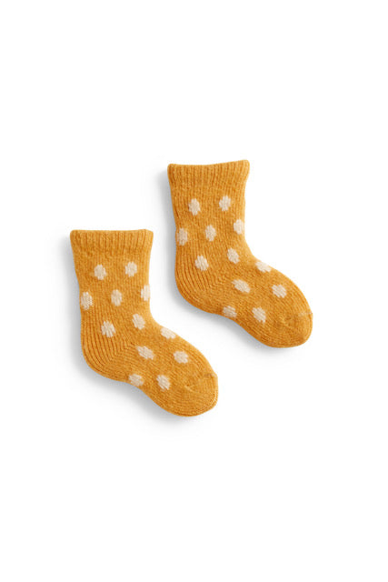 lisa b. wool cashmere baby socks | dot in squash