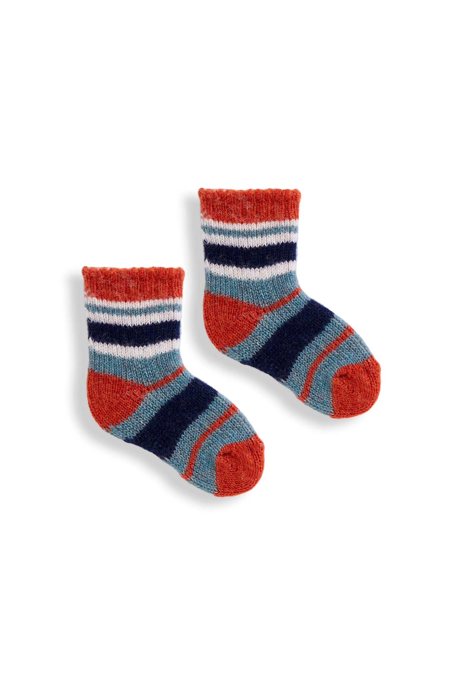 baby multi stripe wool cashmere socks