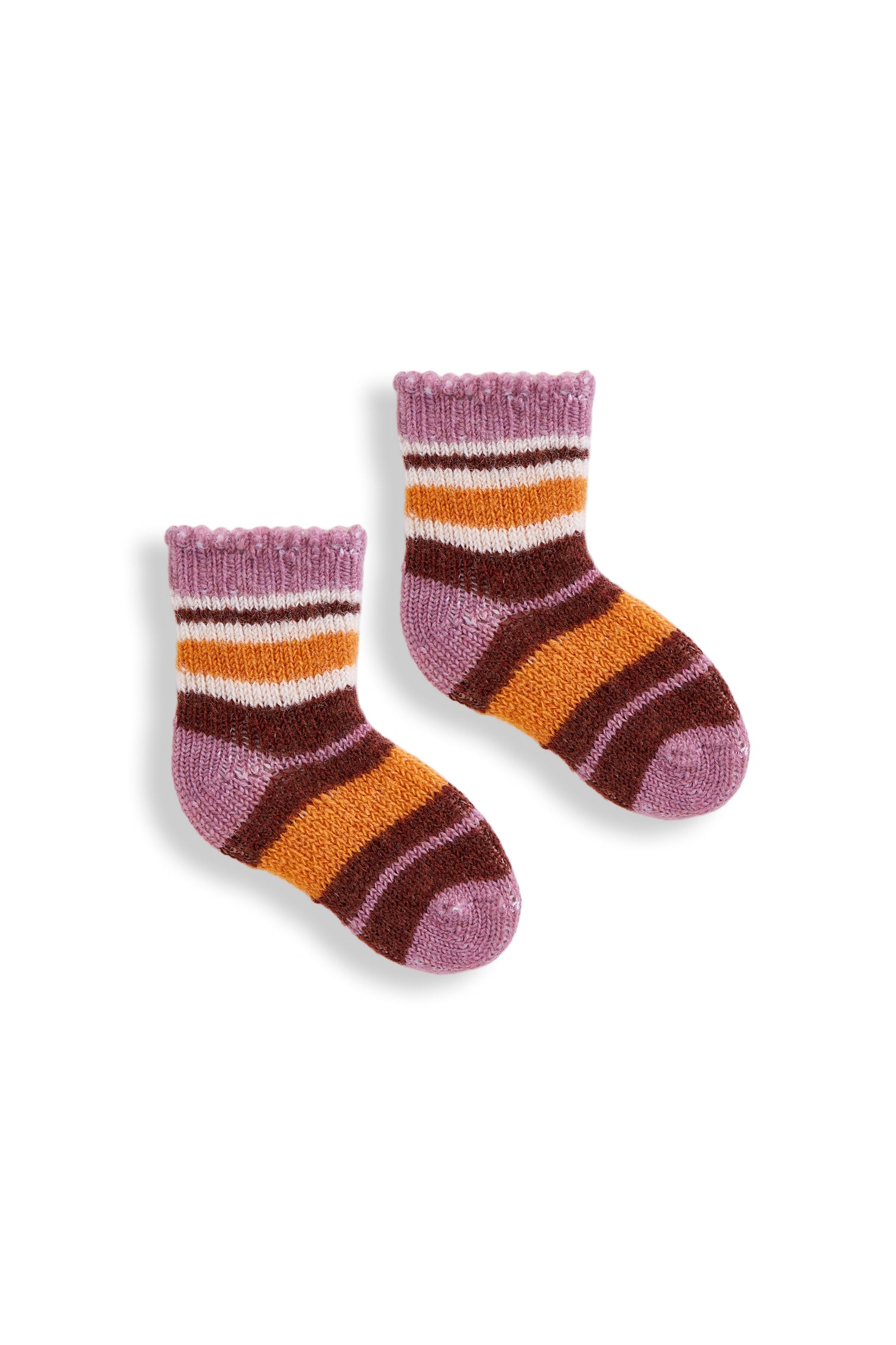 baby multi stripe wool cashmere socks