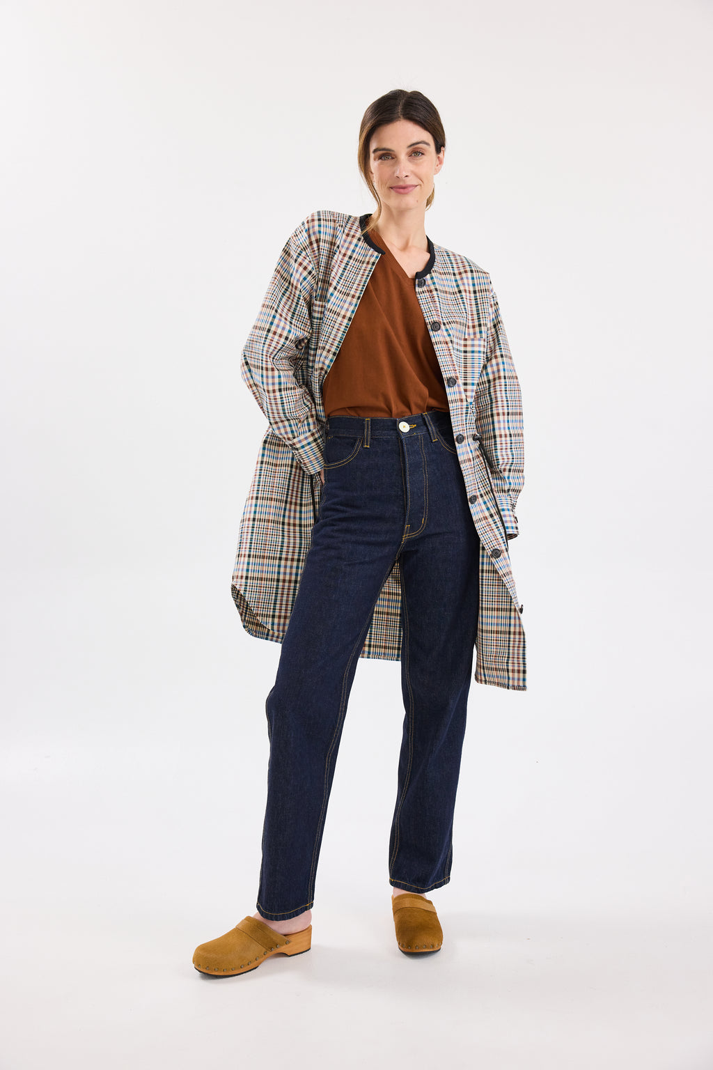 Proche Plaid Anorak Dress Jacket