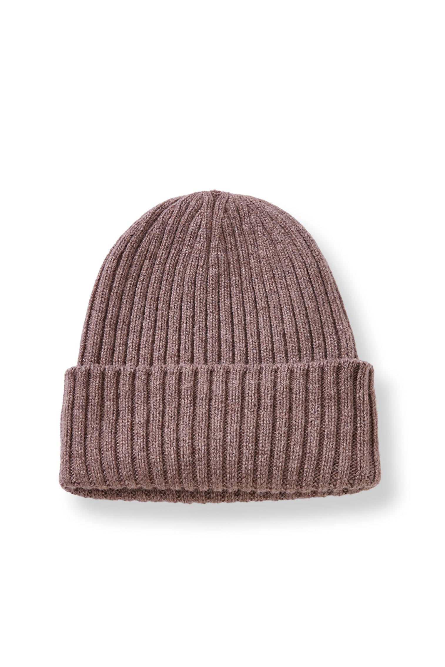 wool cashmere knit hat | wide stripe