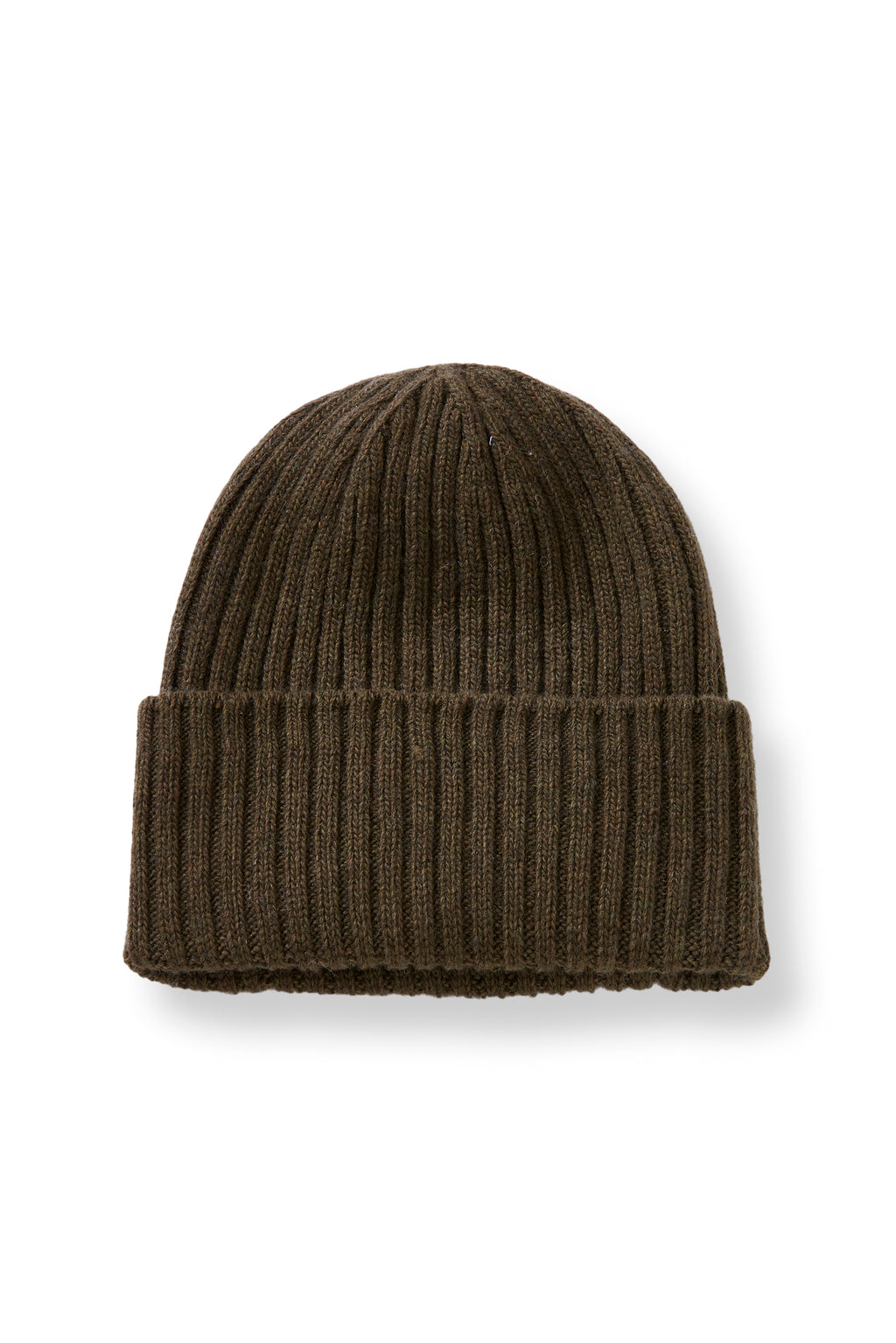 wool cashmere knit hat | wide stripe