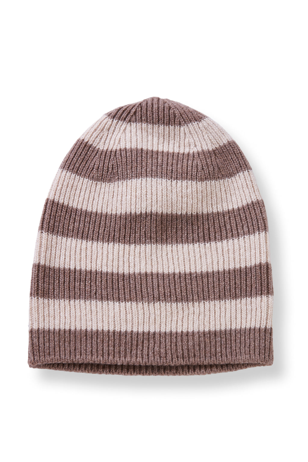 wool cashmere knit hat | rugby stripe