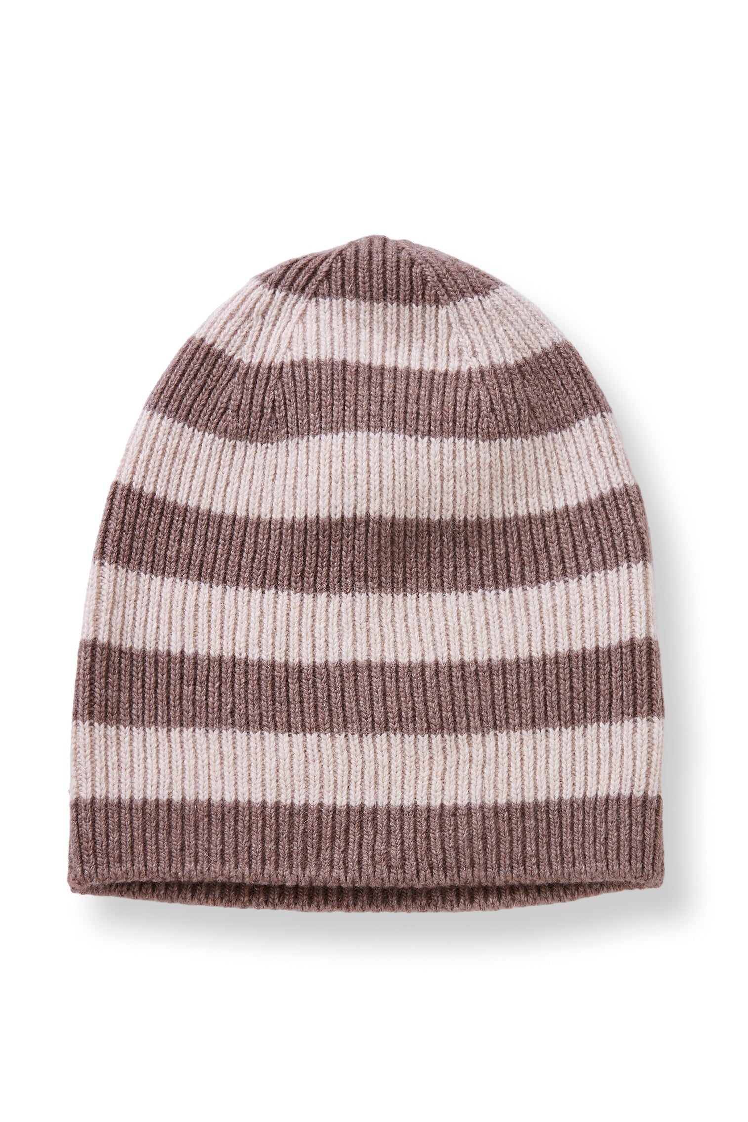 wool cashmere knit hat | rugby stripe