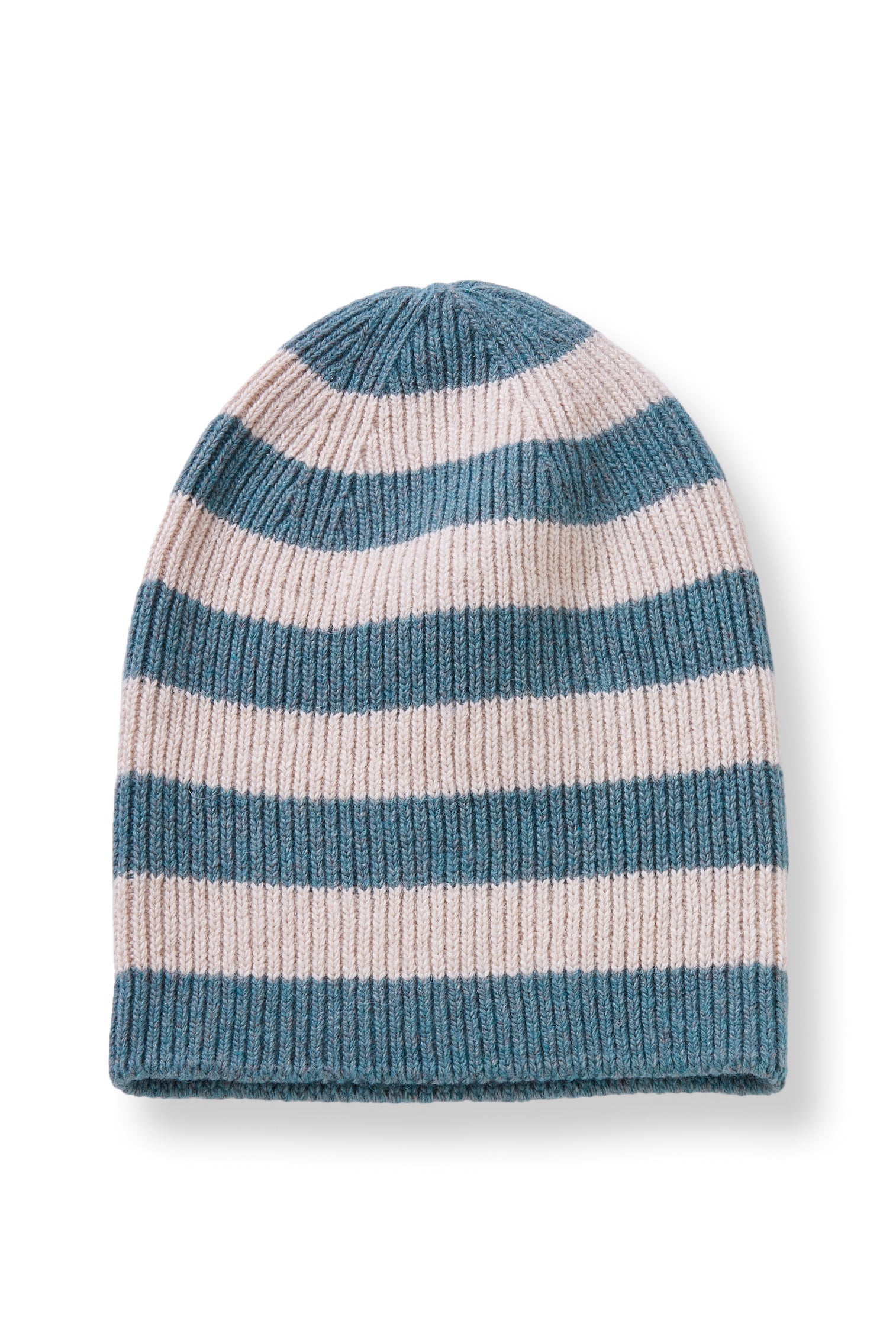 wool cashmere knit hat | rugby stripe