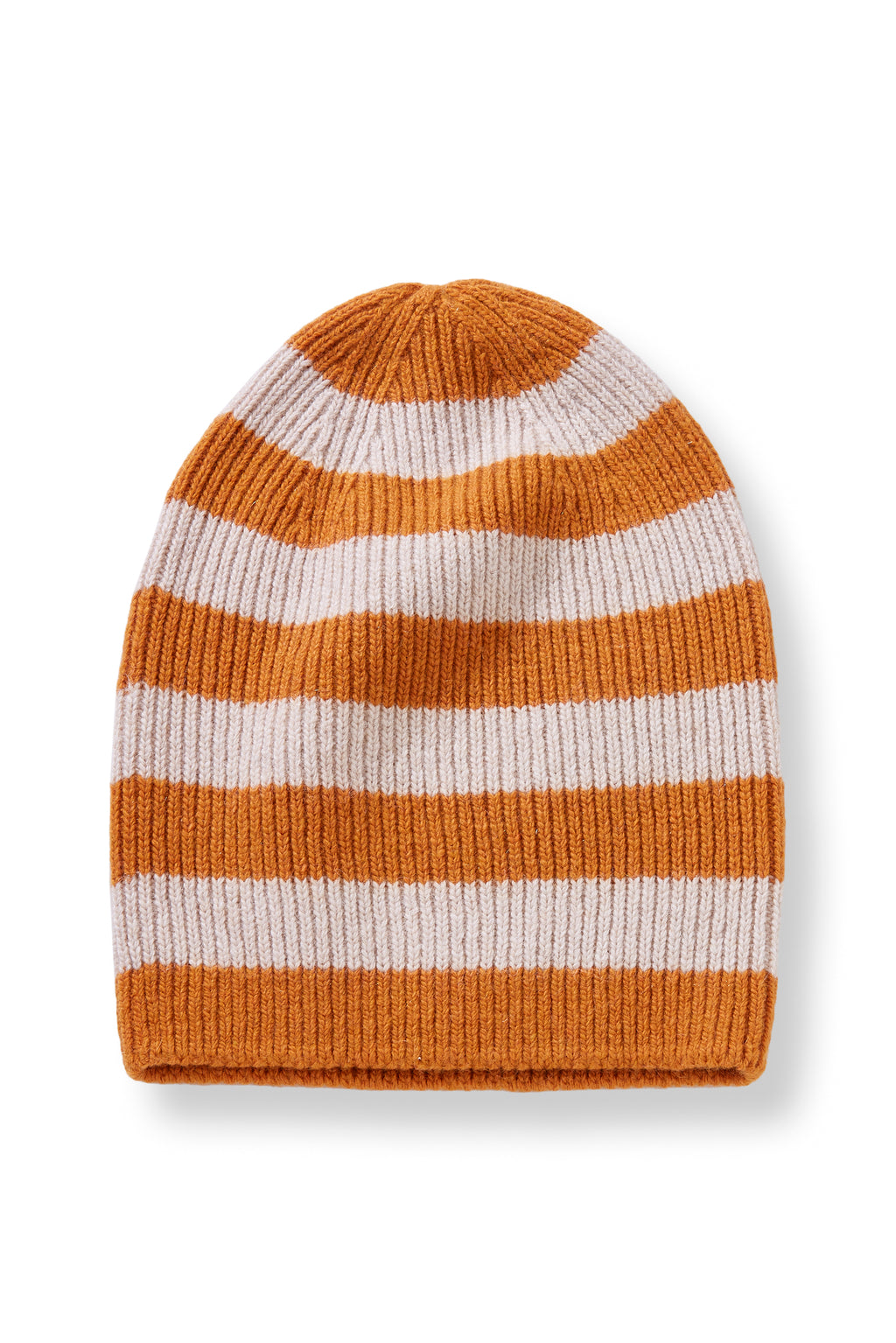 wool cashmere knit hat | rugby stripe