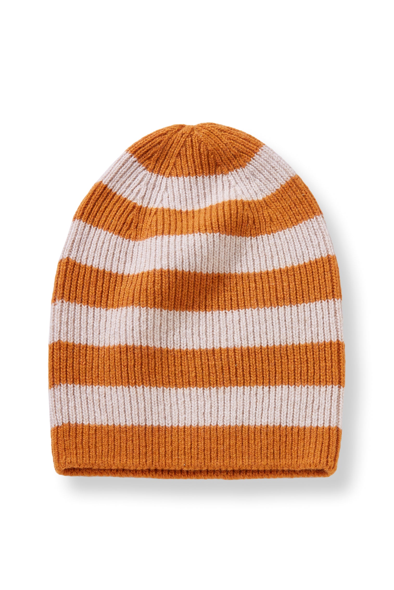 wool cashmere knit hat | rugby stripe