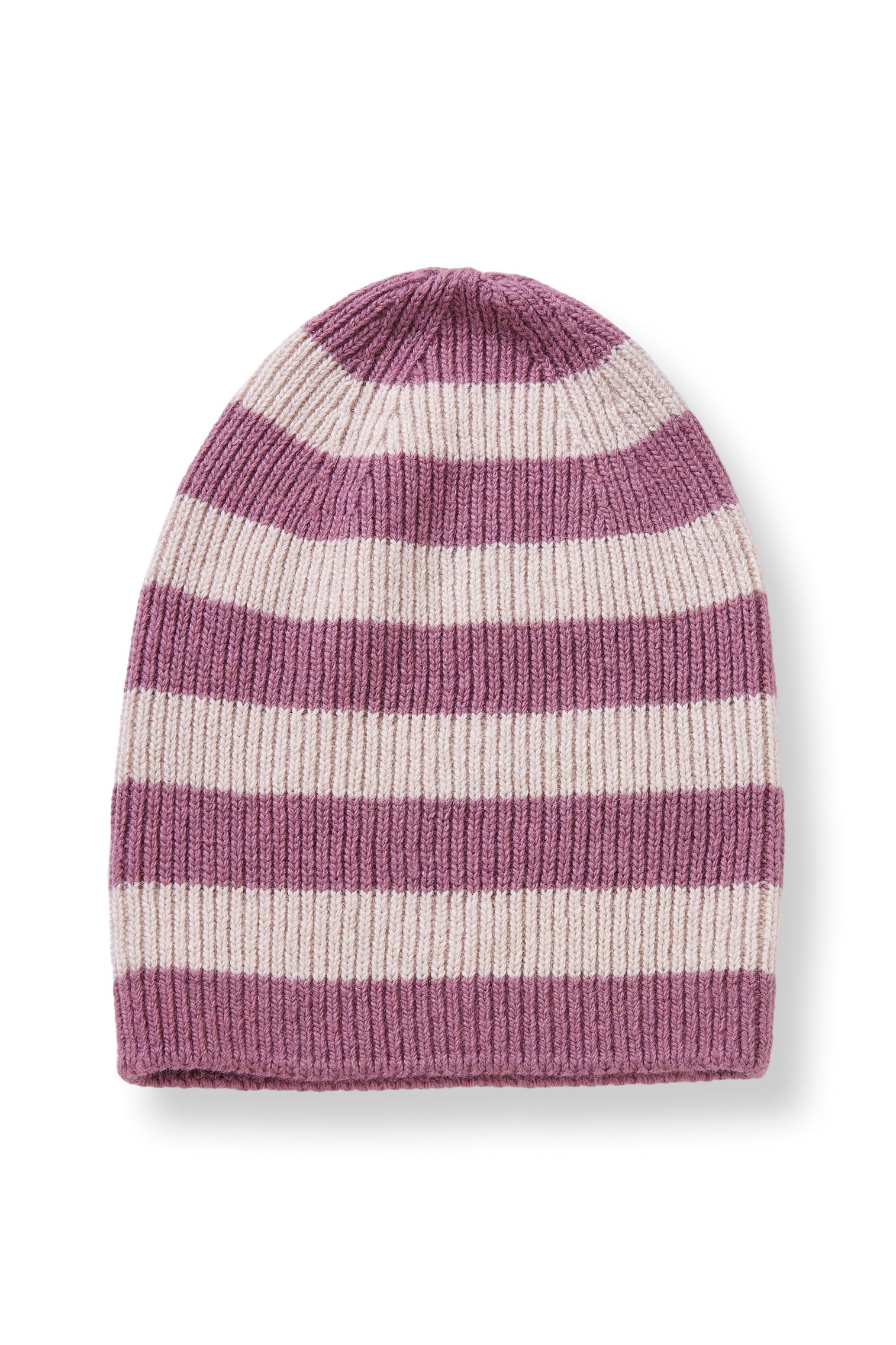 wool cashmere knit hat | rugby stripe