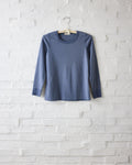 lisa b. Chambray LS Waffle Tee