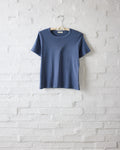 lisa b. Chambray SS Rib Baby Tee