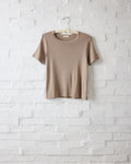 lisa b. Clay SS Rib Baby Tee