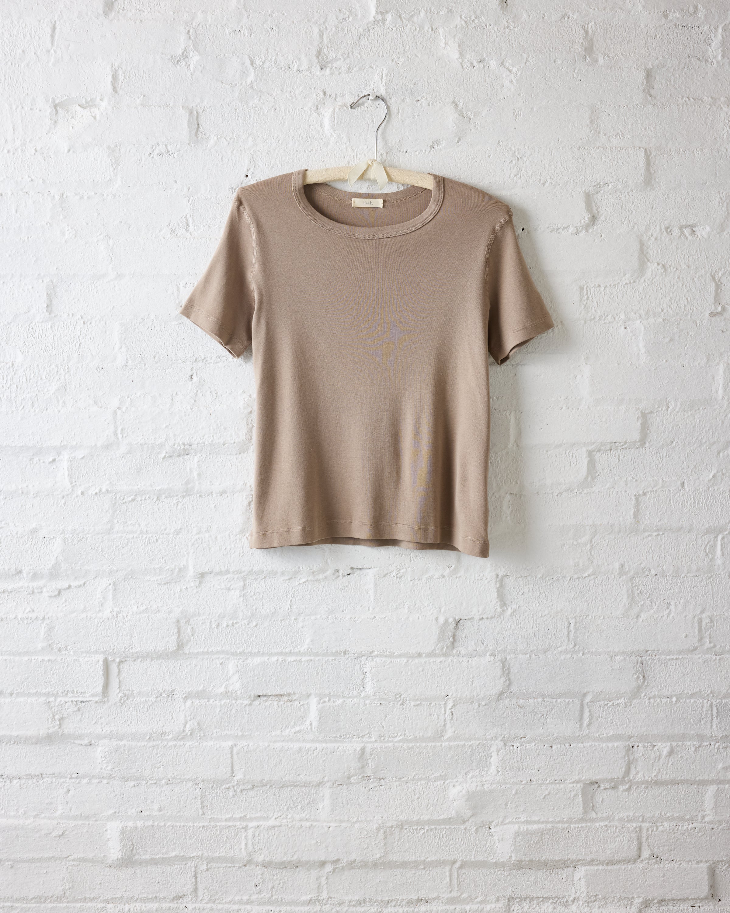 lisa b. Clay SS Rib Baby Tee