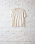 lisa b. Créme SS Rib Baby Tee