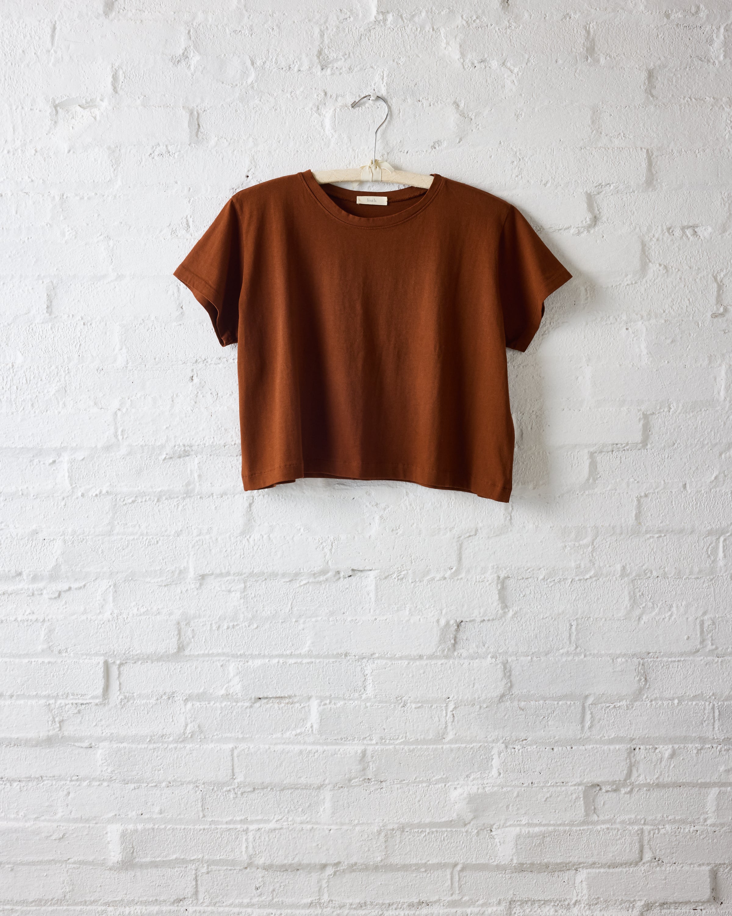 lisa b. Acorn Crop SS Tee