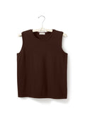 sleeveless muscle crew neck tee shirt