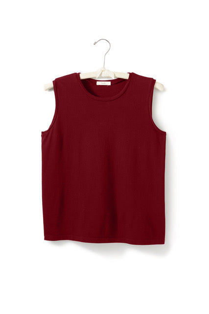 sleeveless muscle crew neck tee shirt