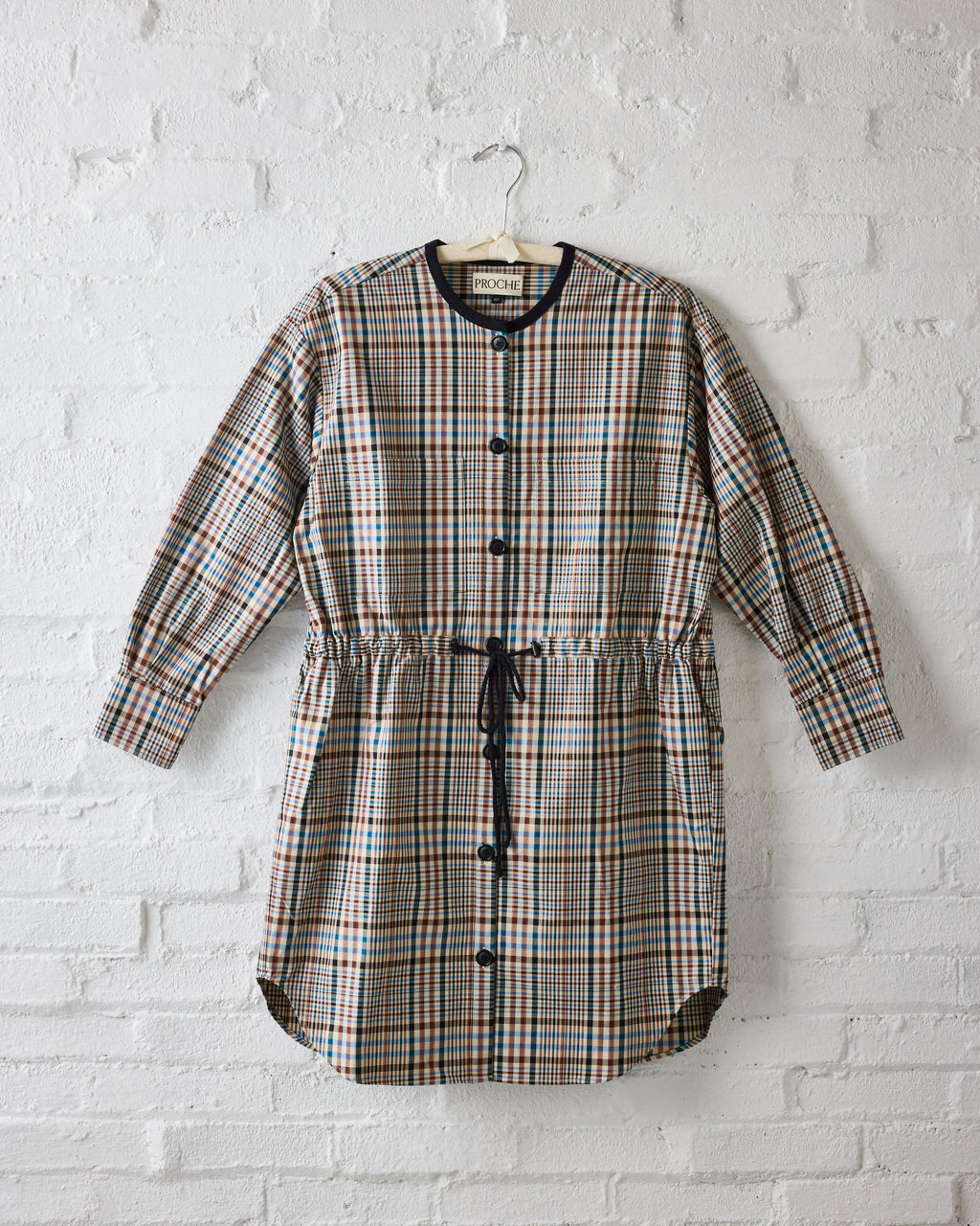 Proche Plaid Anorak Dress Jacket