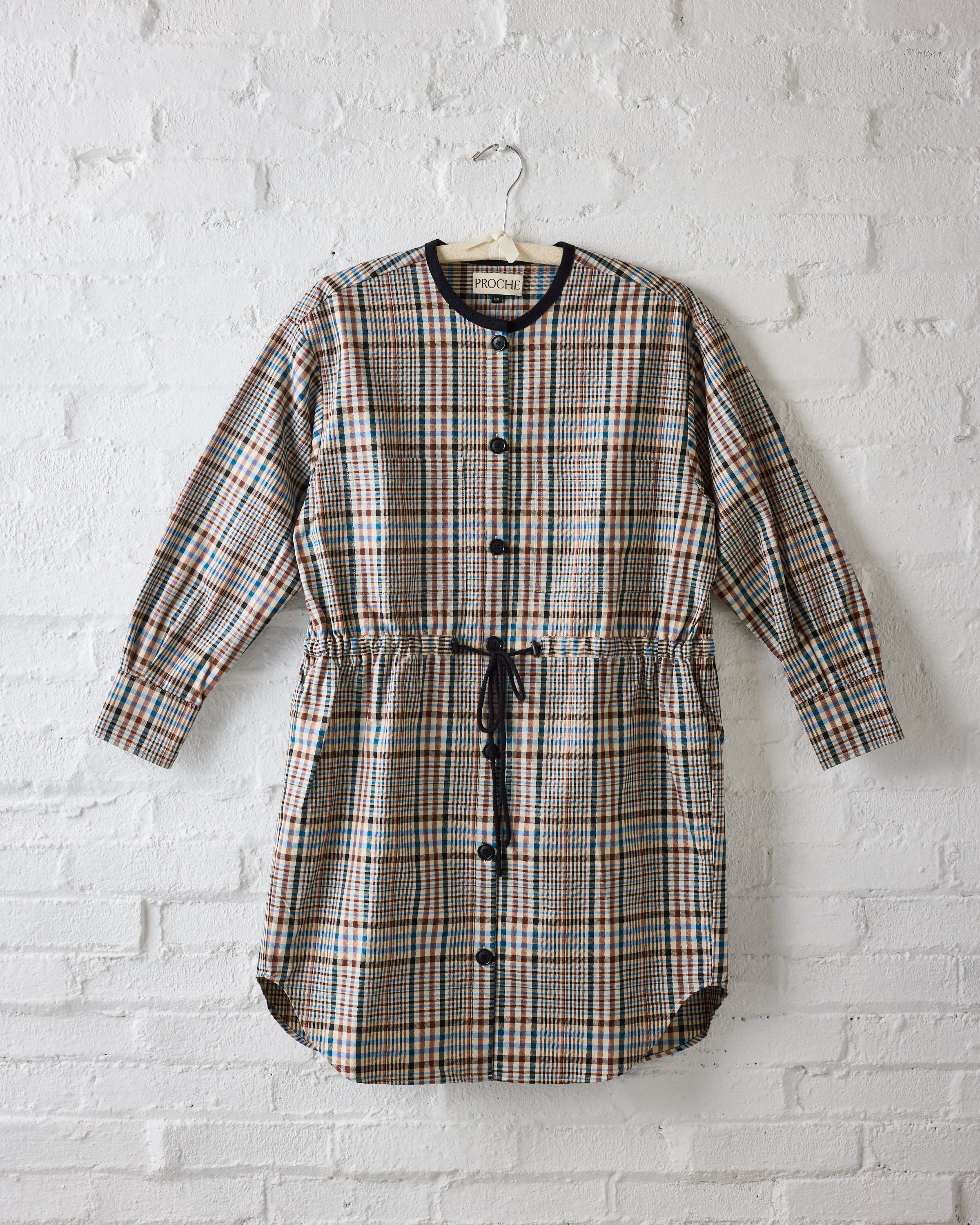 Proche Plaid Anorak Dress Jacket