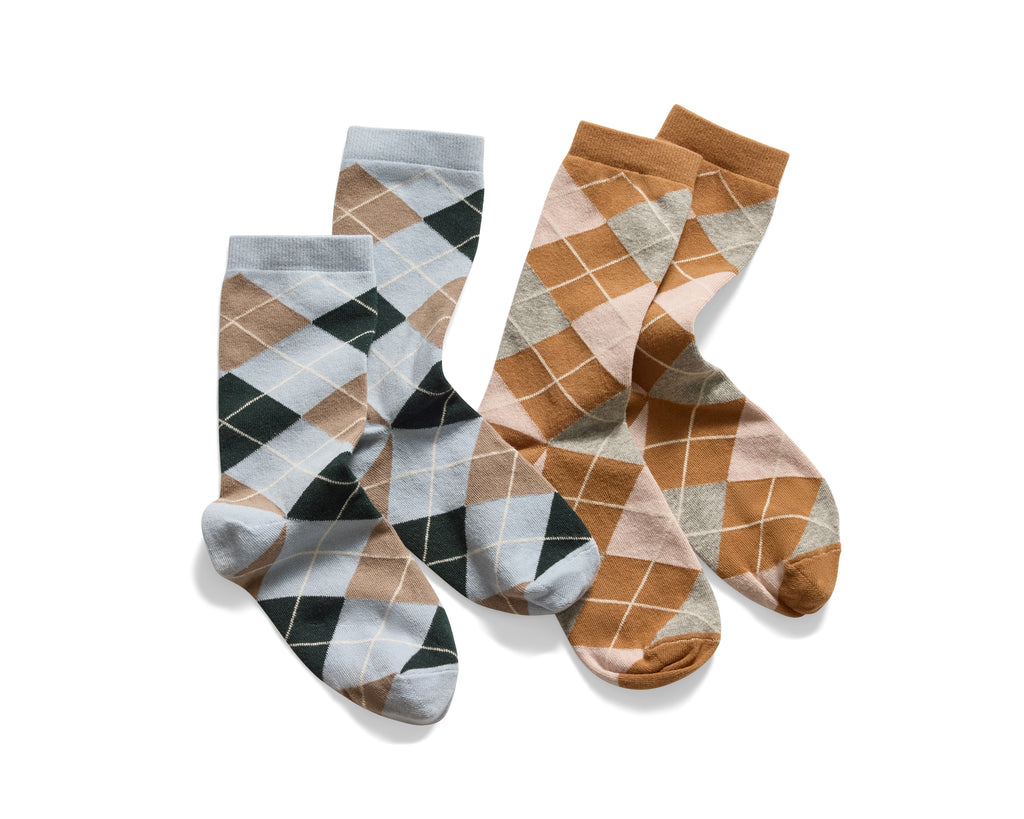 cotton women socks | argyle crew