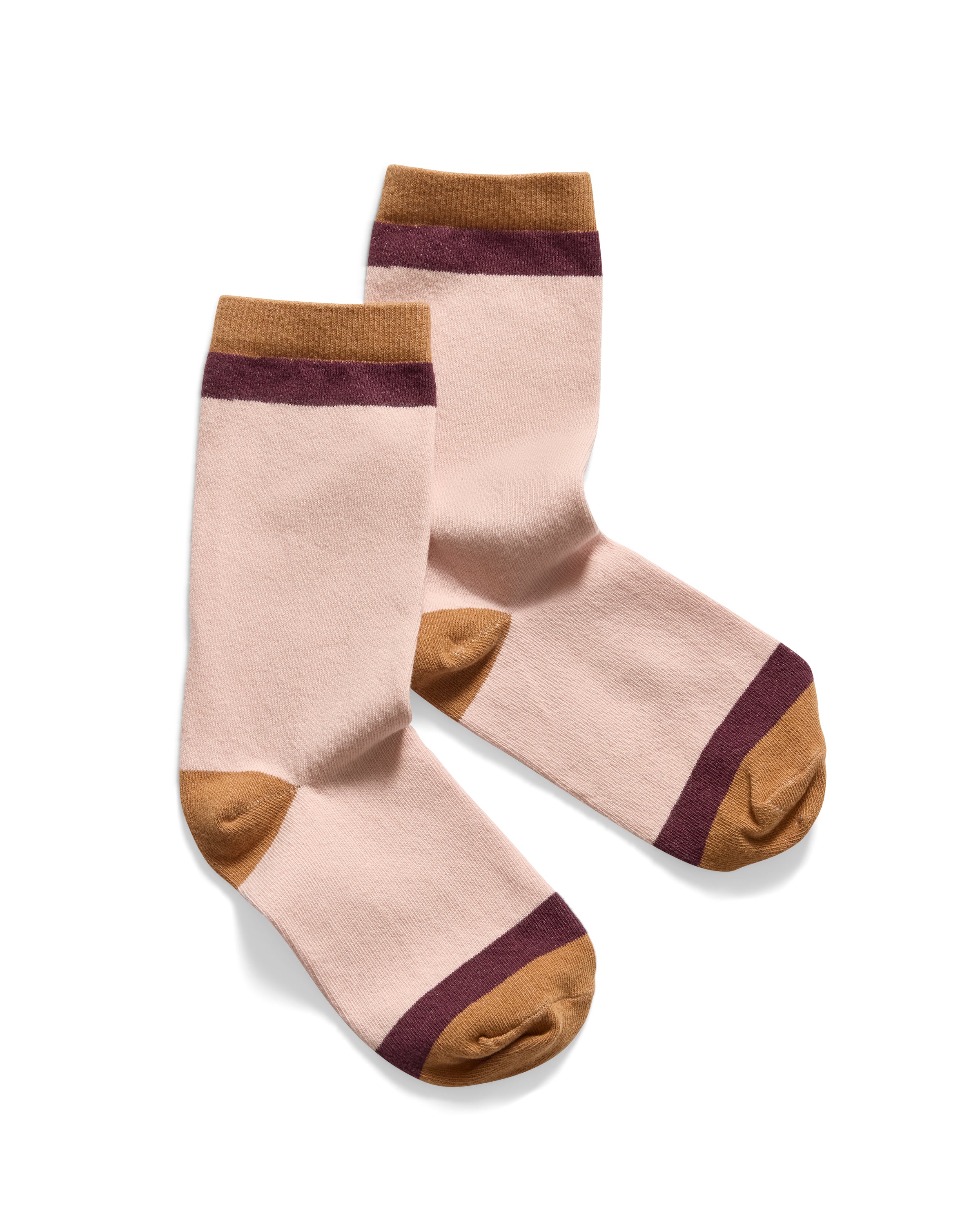 cotton women socks | colorblock crew