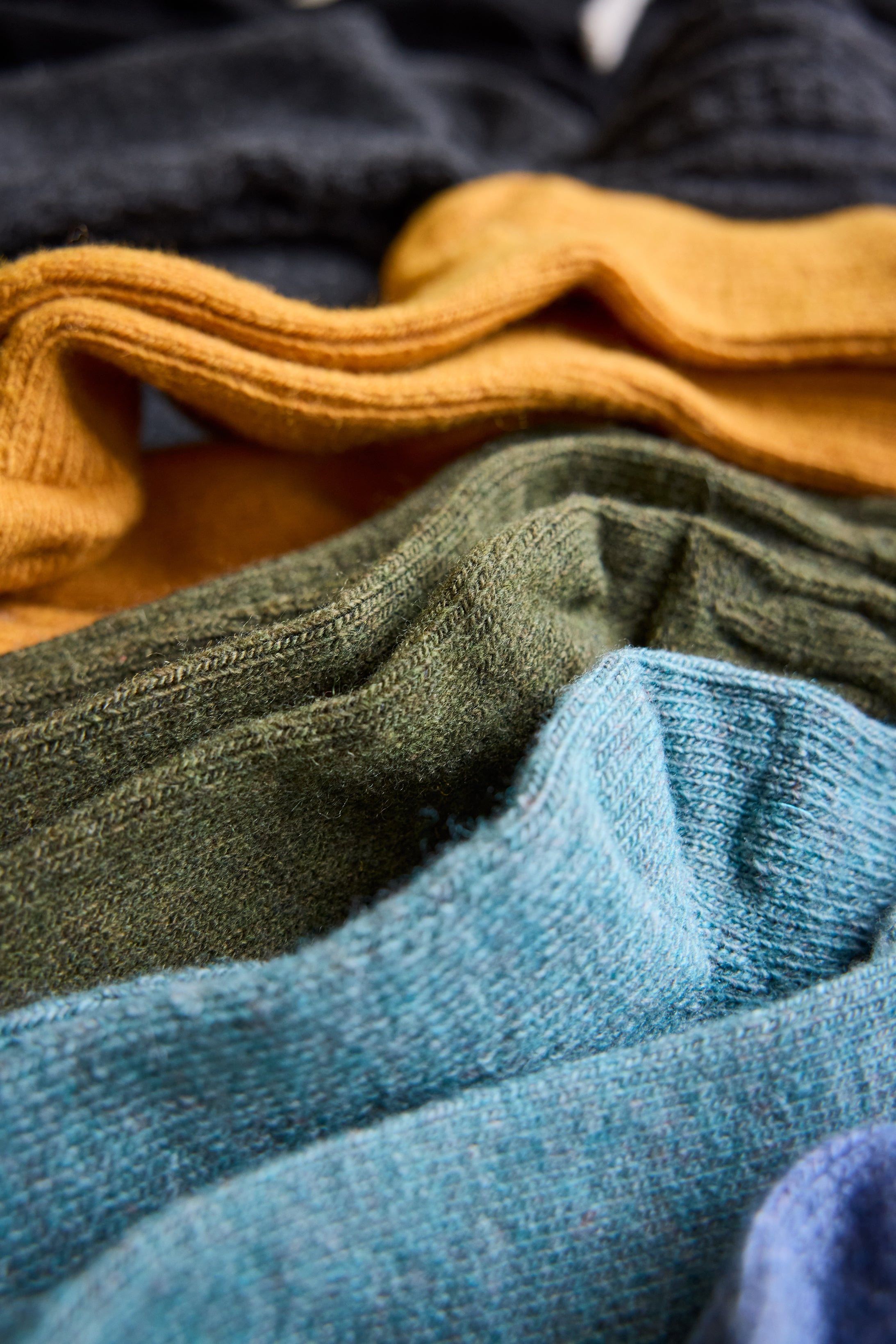 lisa b. wool cashmere women socks | solid crew in assorted colors