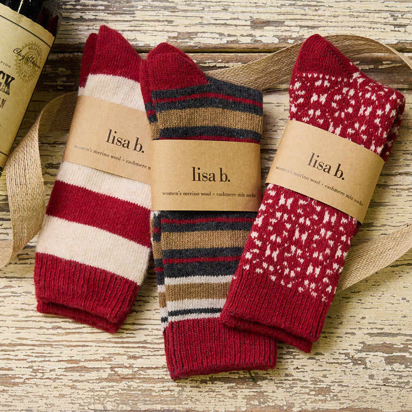 3-pair holiday sock bundles for her