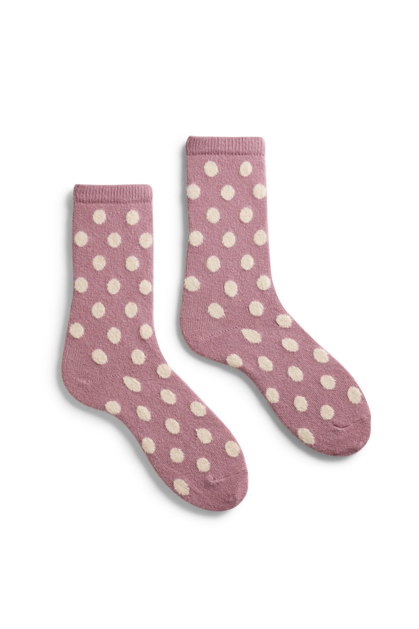 lisa b. wool cashmere women socks | dot crew in rosewood