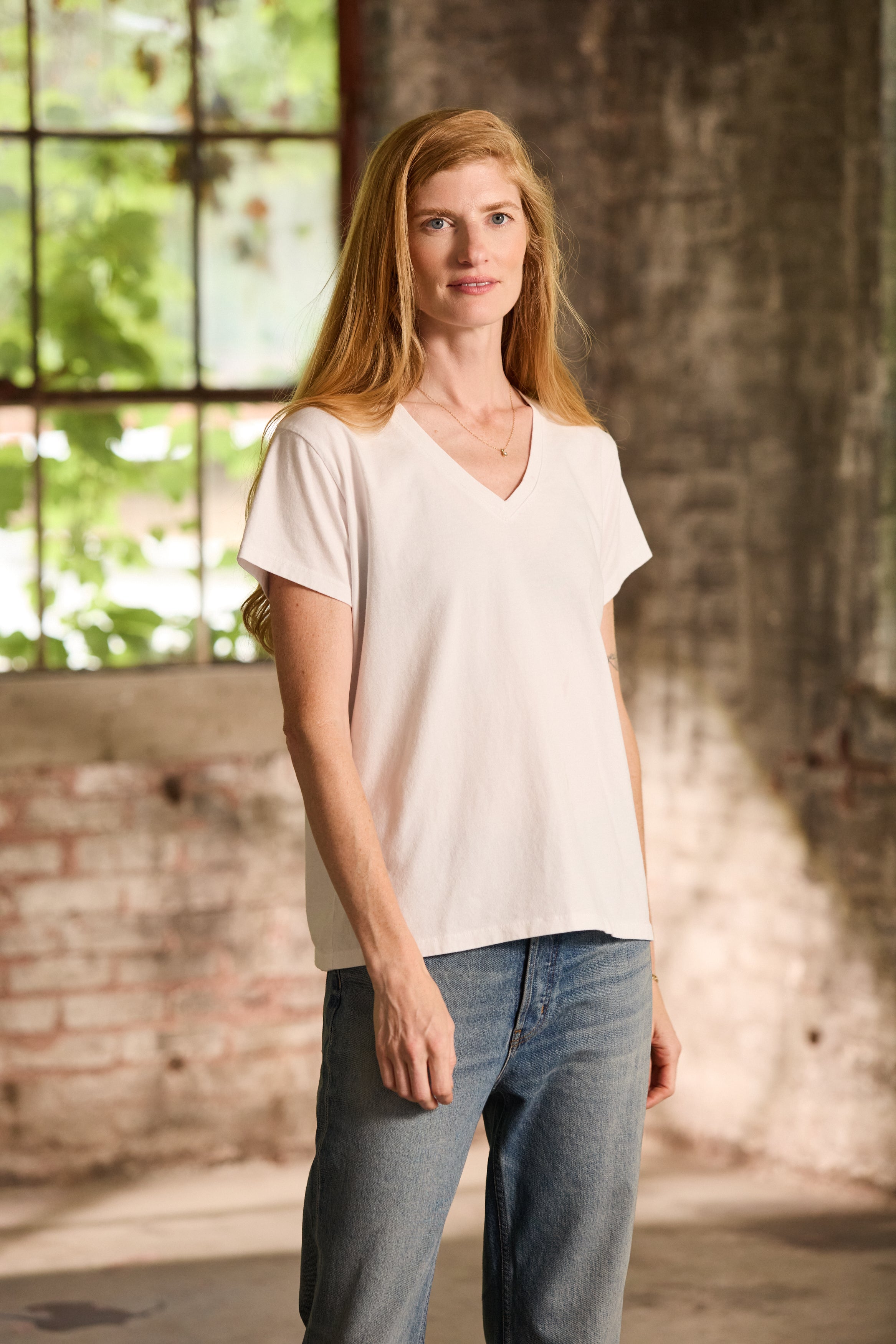 short sleeve v-neck tee shirt