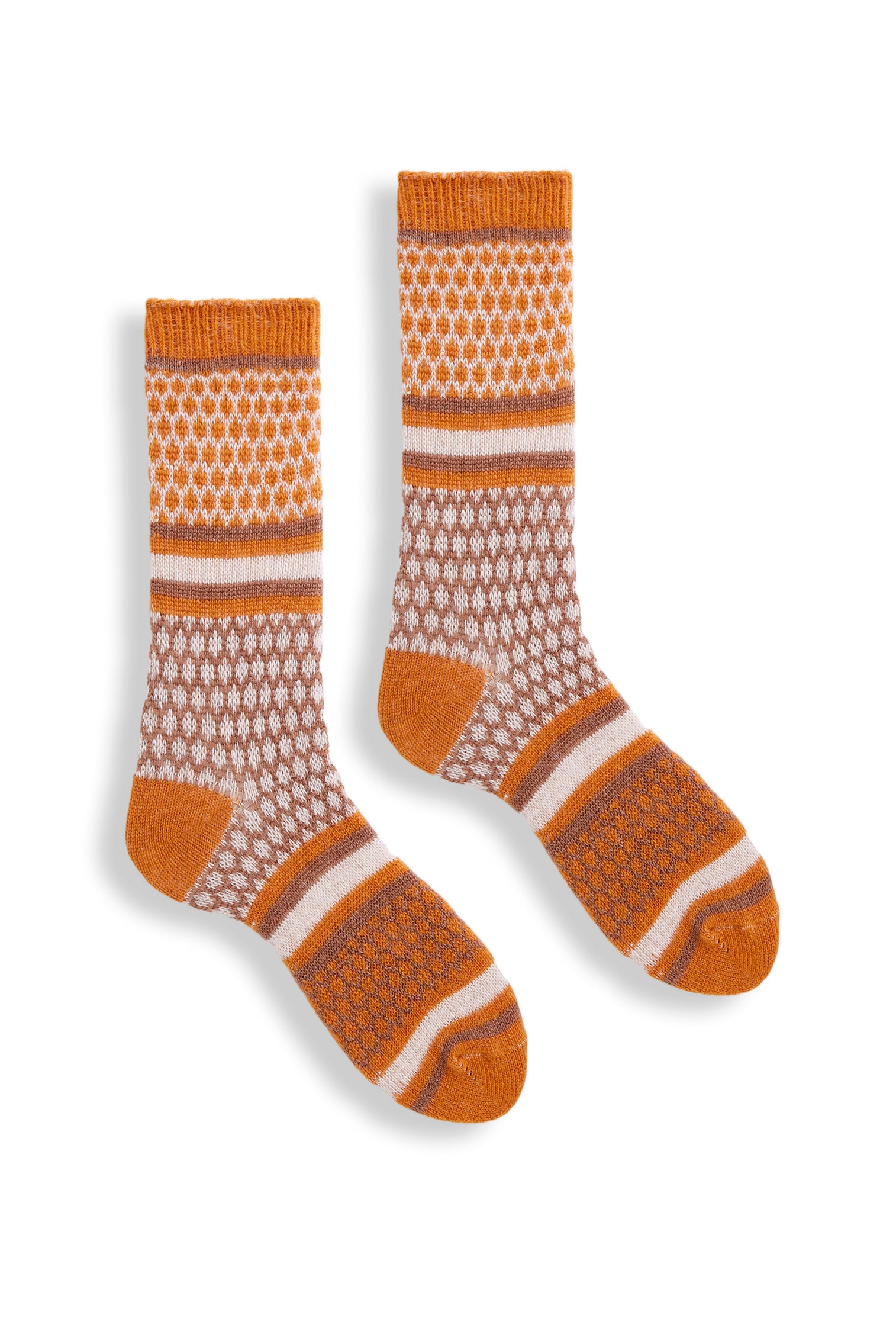 women's honeycomb wool cashmere crew socks