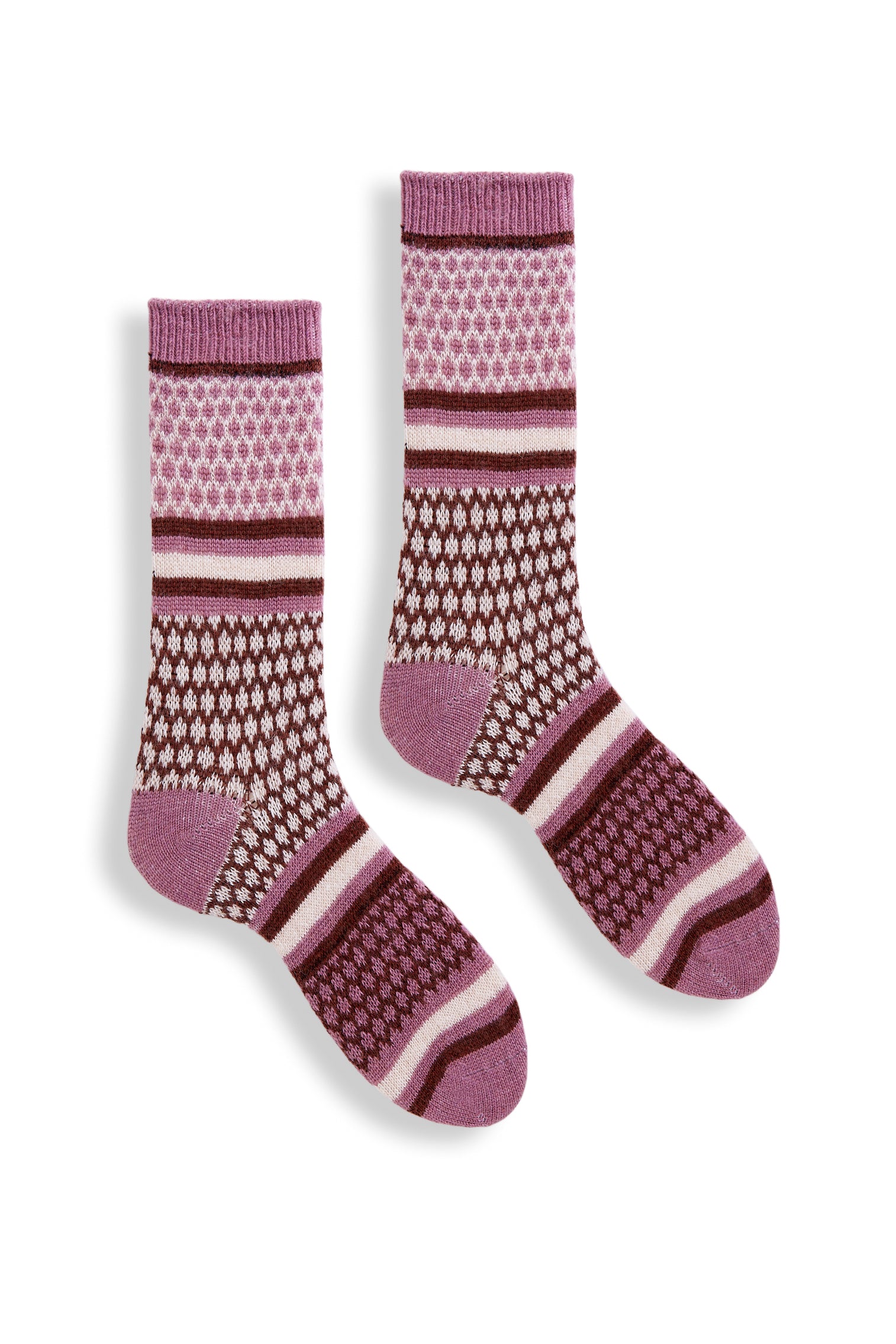 women's honeycomb wool cashmere crew socks