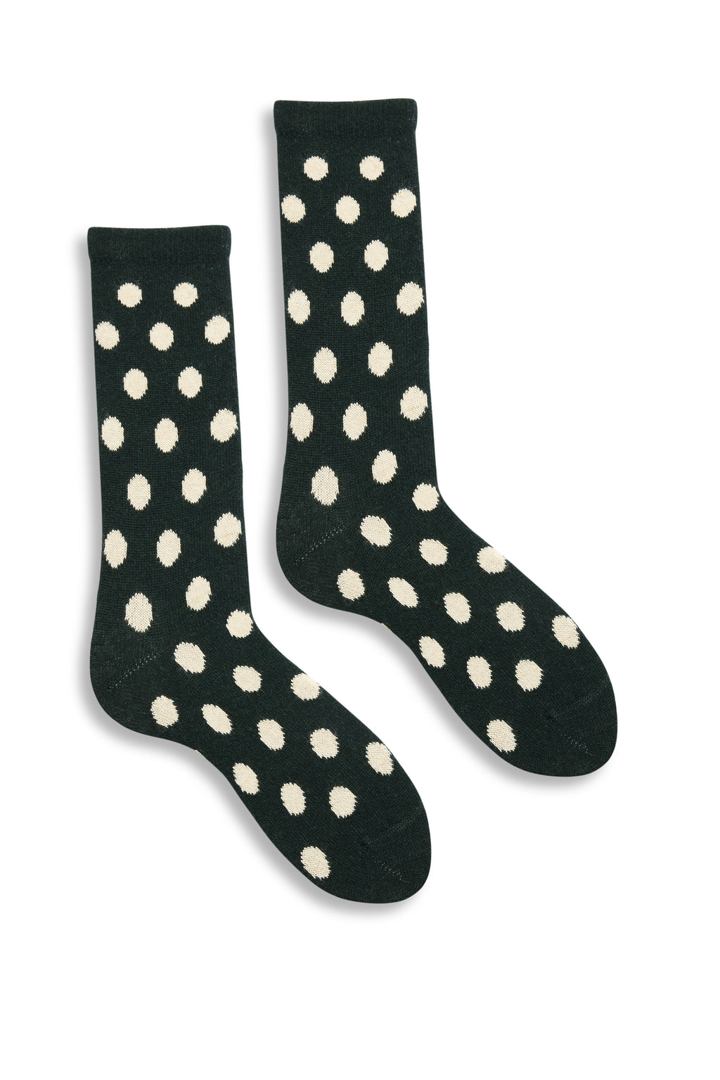 lisa b. wool cashmere women socks | dot crew in ivy
