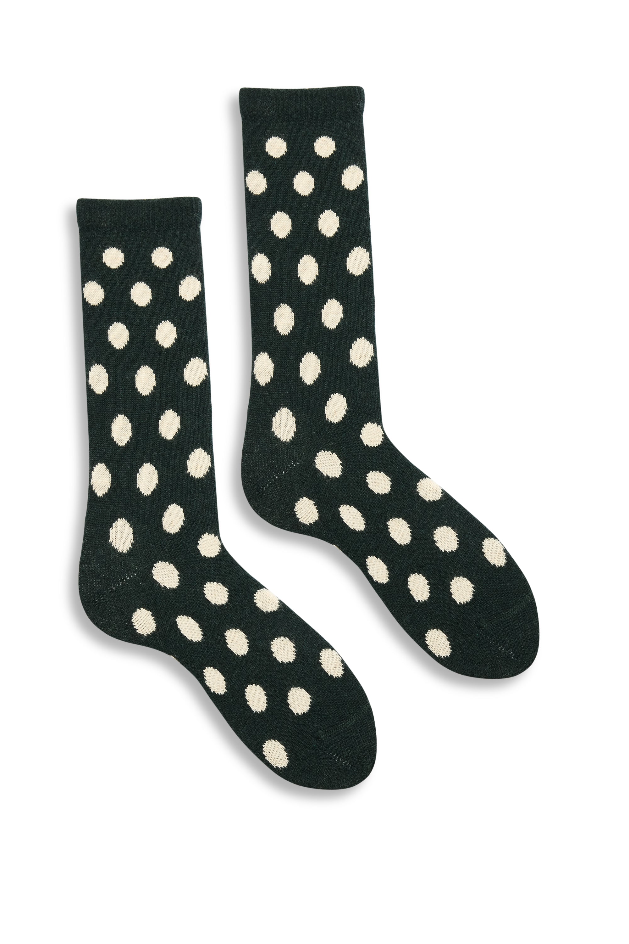 lisa b. wool cashmere women socks | dot crew in ivy