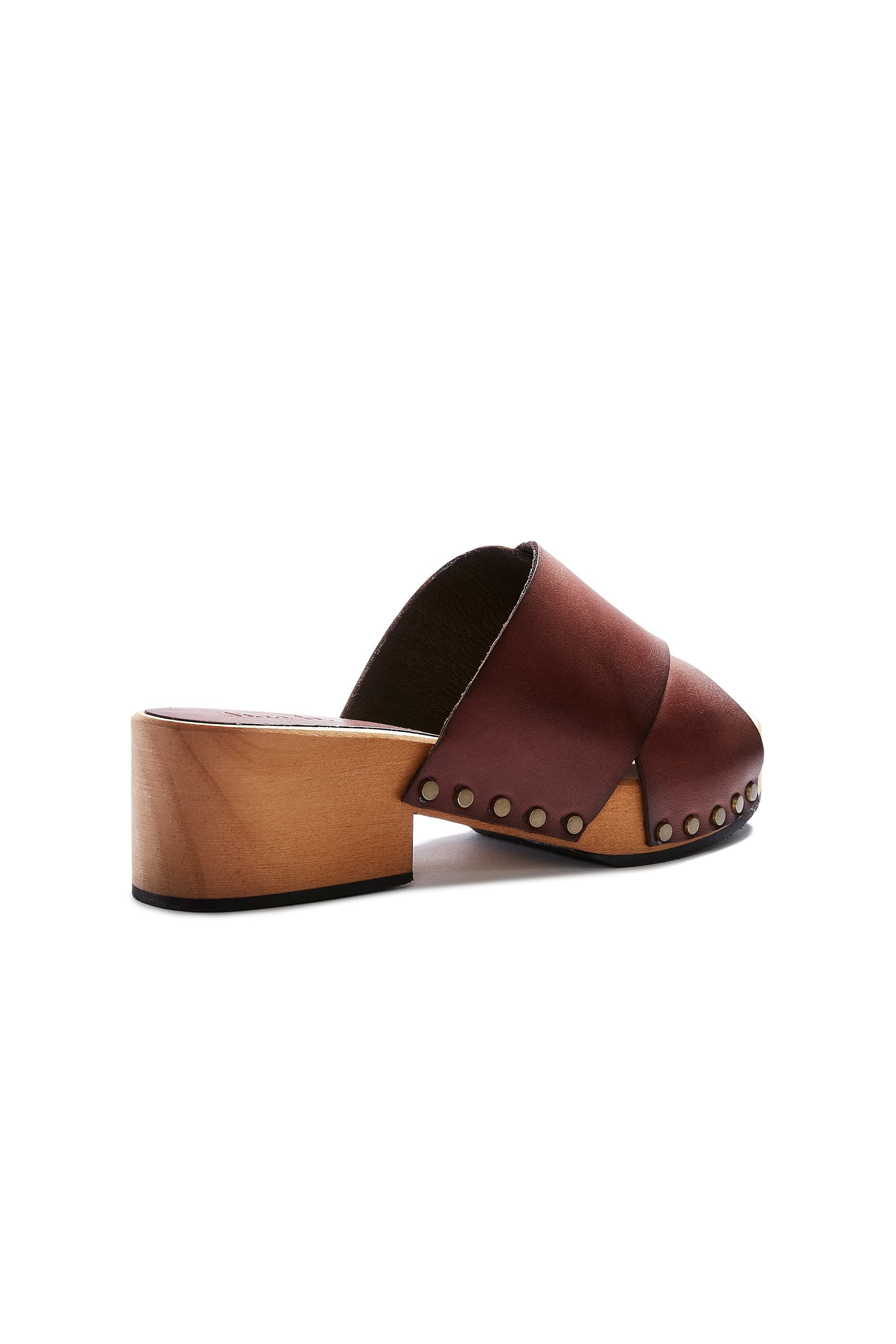 criss-cross slide clogs in acorn Clogs lisa b. 