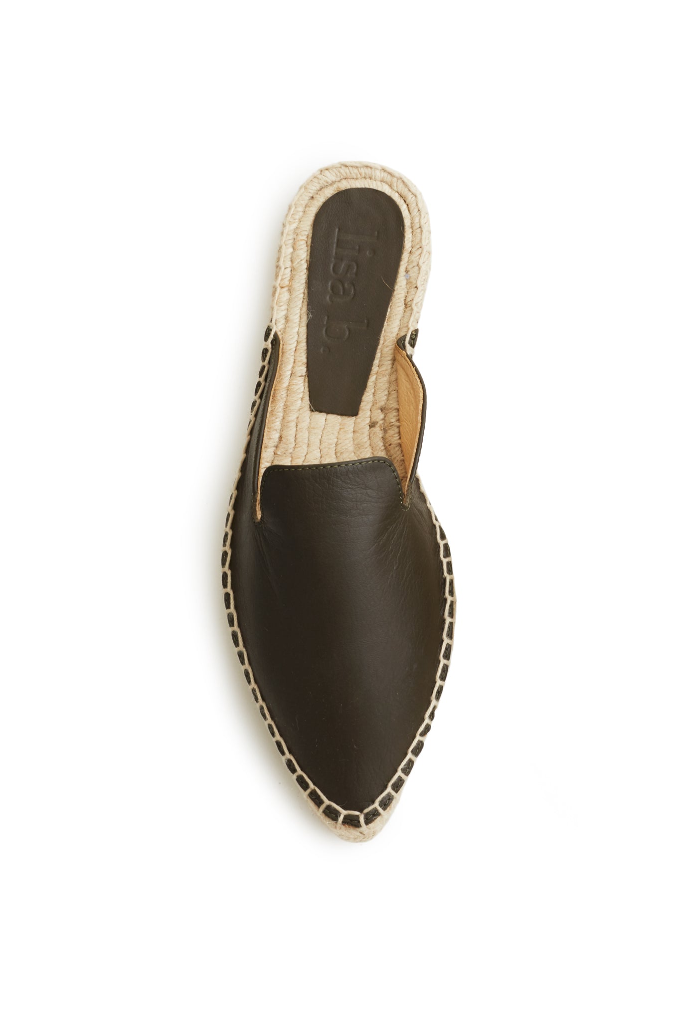 mule espadrille in olive