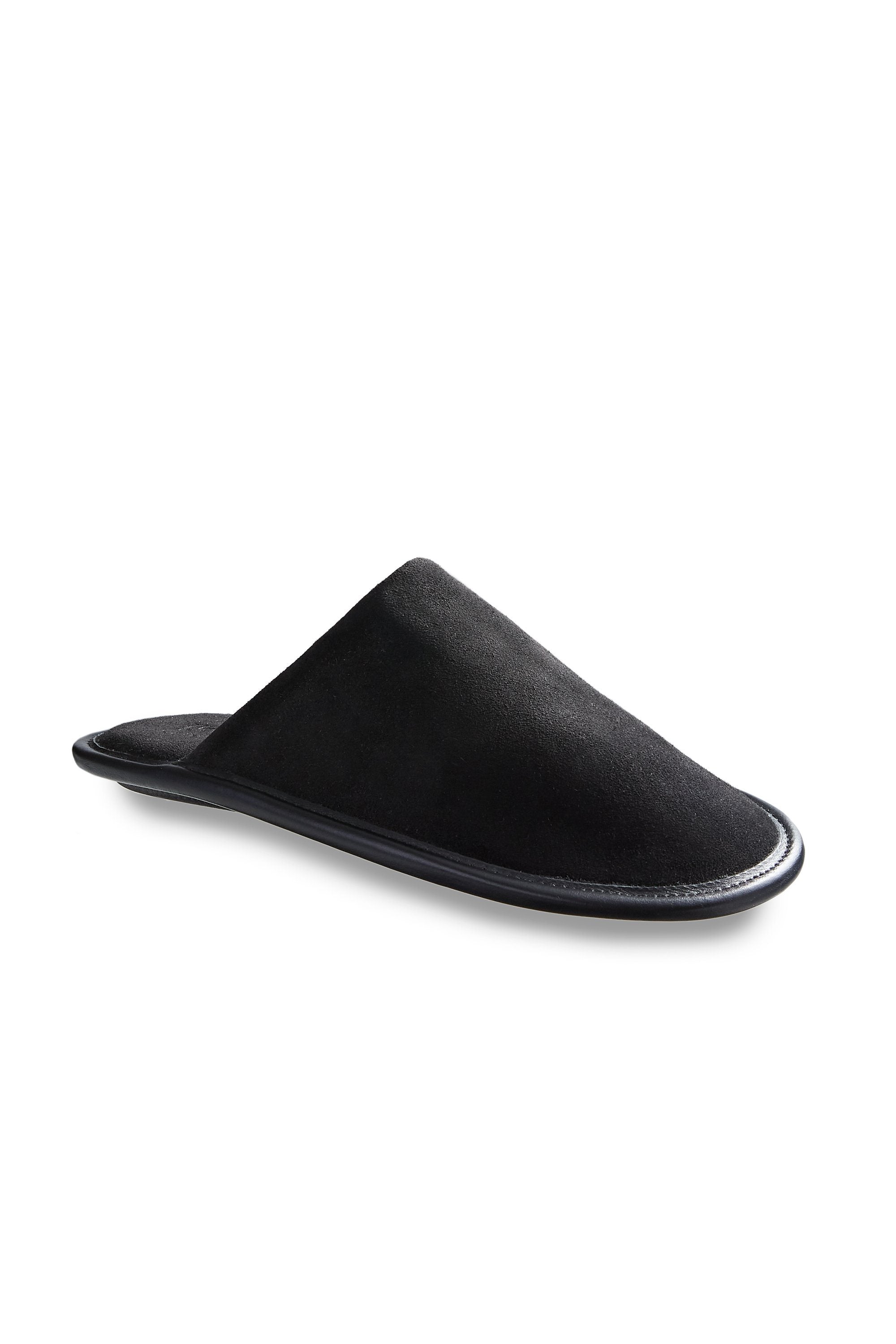 women's black suede slippers Slippers lisa b. 