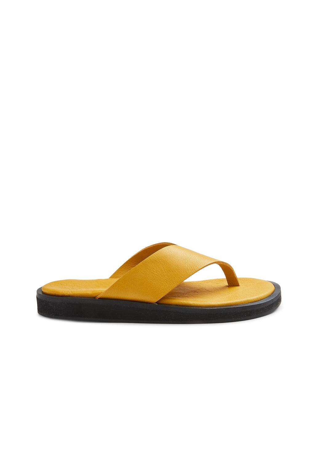 leather thong in mustard - ships end of April Thongs lisa b. 