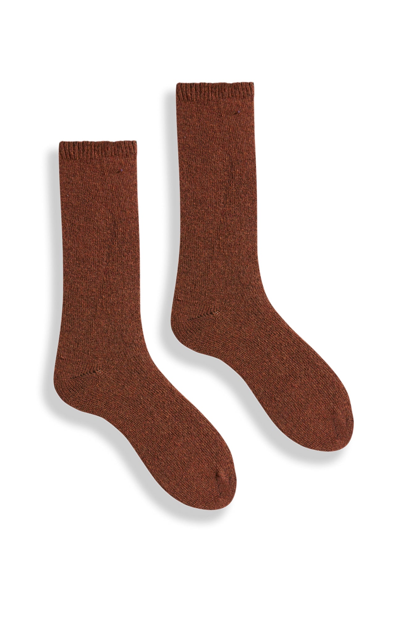 lisa b. wool cashmere women socks | solid crew in acorn