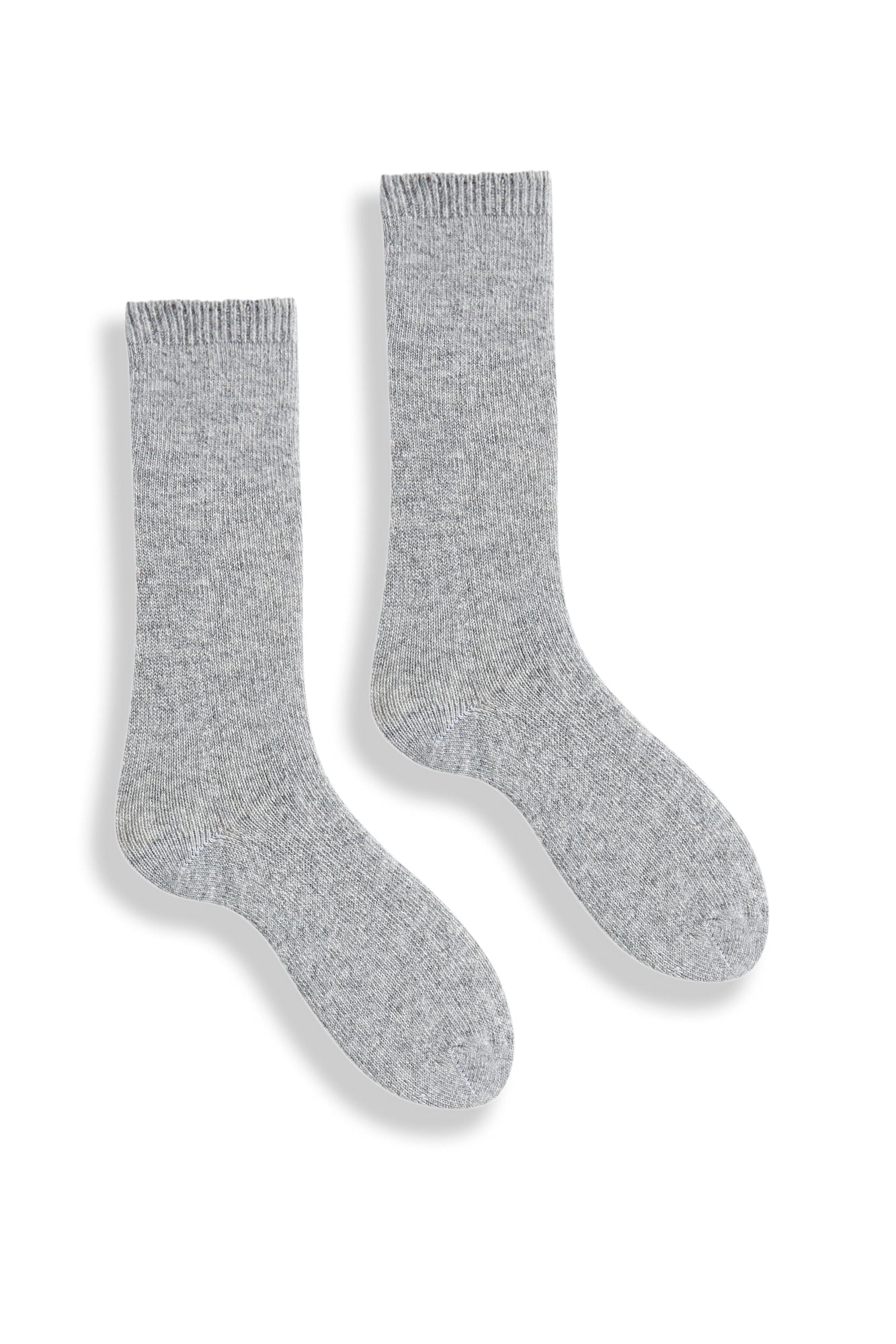 women's solid wool cashmere crew socks