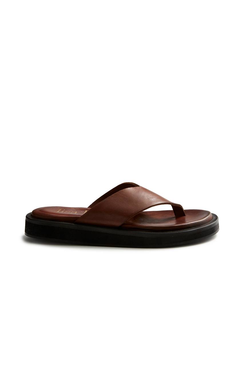 leather thong in acorn Thongs lisa b. 
